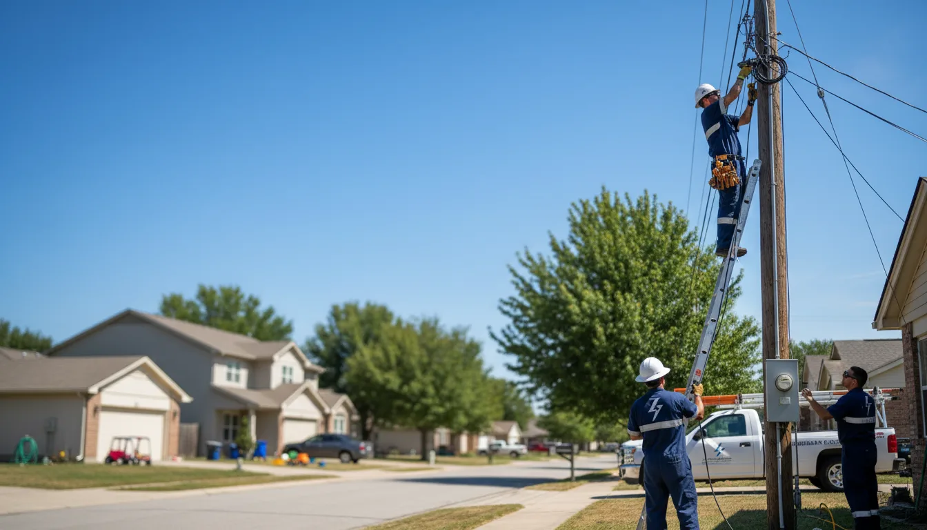Residential electrician providing installation services in Meridian, OK